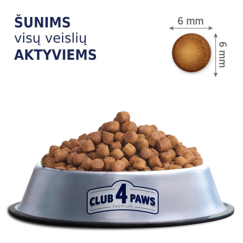 Premium visavertis pašaras suaugusiems aktyviems visų veislių šunims "Aktyvas"
