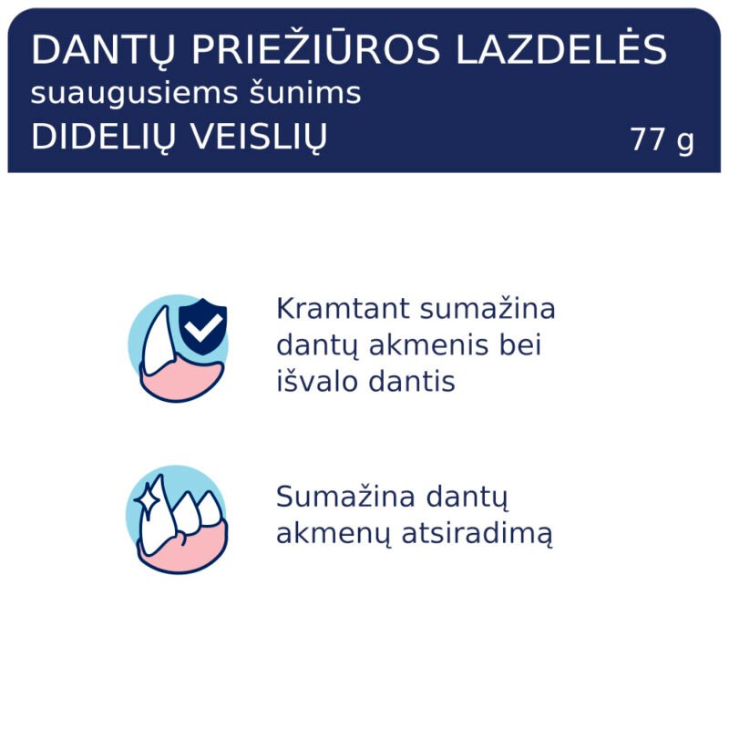 Premium rūšies kramtalai: lazdelės dantims . Pašaro papildas suaugusiems šunims