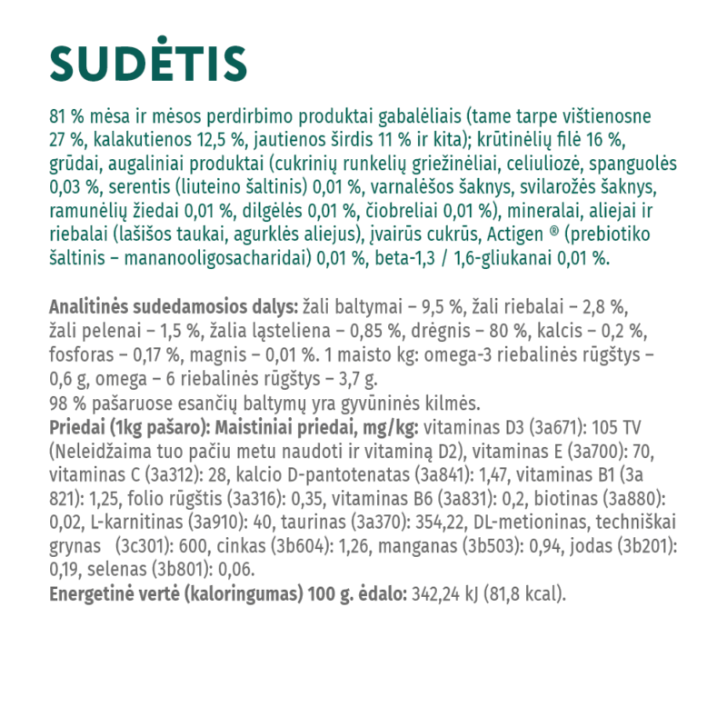 Visavertis konservuotas ėdalas sterilizuotoms katėms ir kastruotiems katinams su kalakutiena ir vištienos file padaže